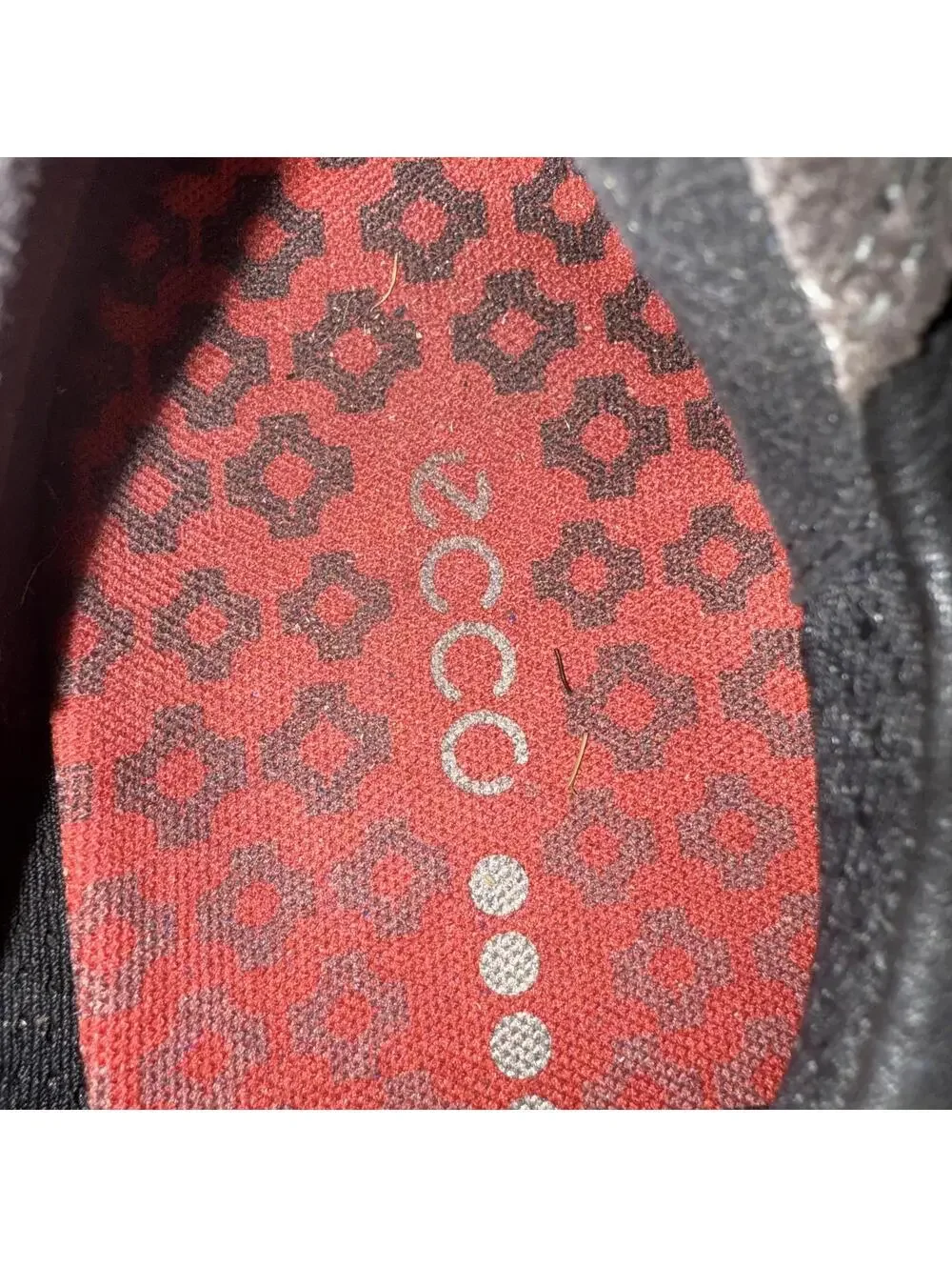 ECCO Stylish Black Golf Shoe with Red Accents size 45 / 11.5 men’s
